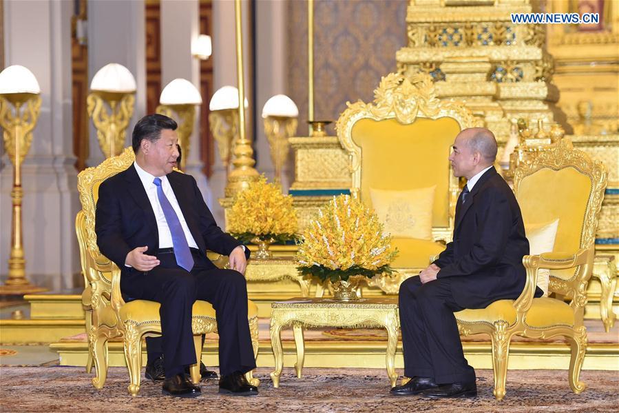 CAMBODIA-CHINA-XI JINPING-KING-MEET