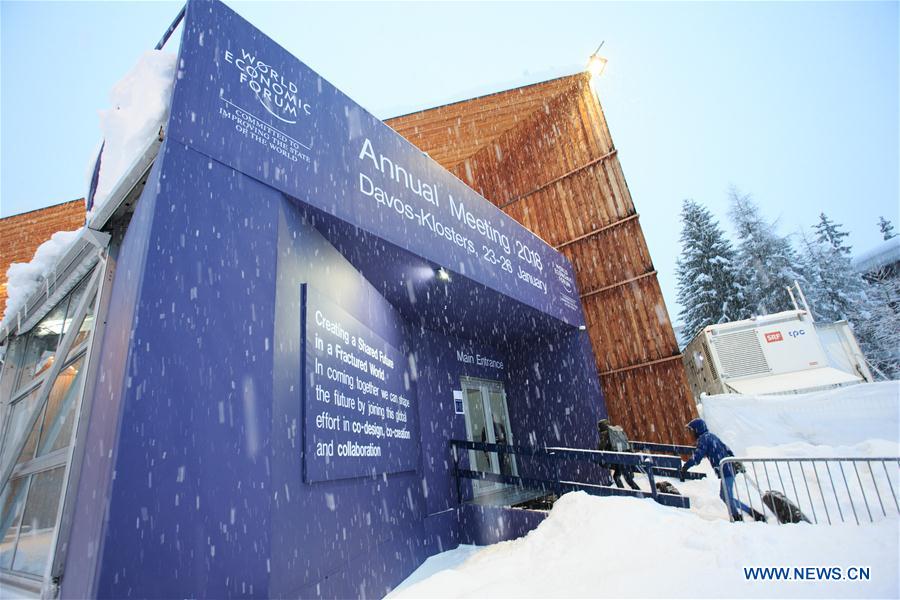 SWITZERLAND-DAVOS-WEF-SNOW