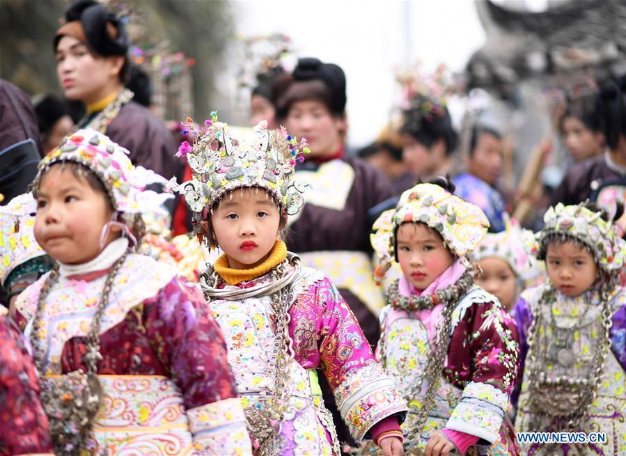 #CHINA-GUIZHOU-RONGJIANG-SPRING FESTVIAL-COSTUME (CN) 