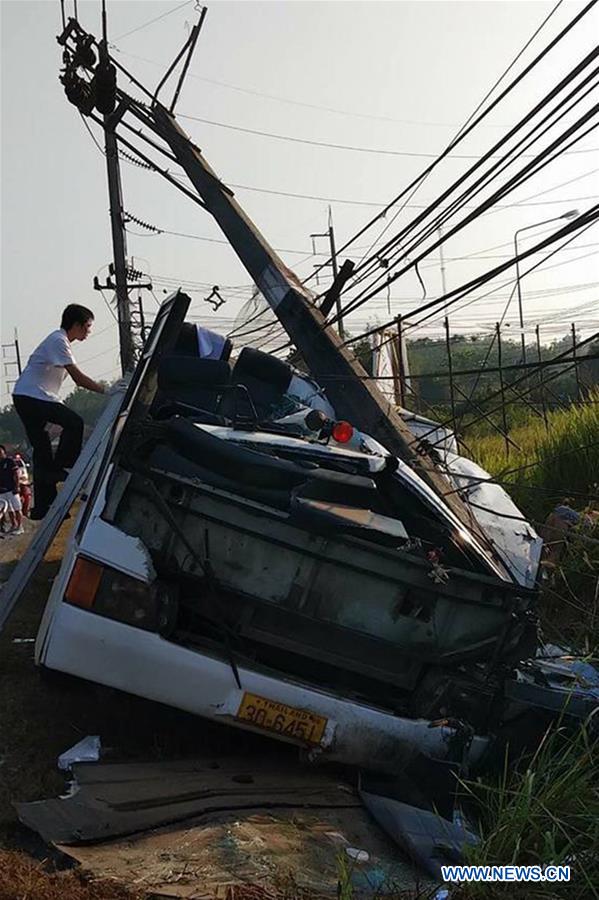 THAILAND-BANGKOK-TOUR BUS ACCIDENT