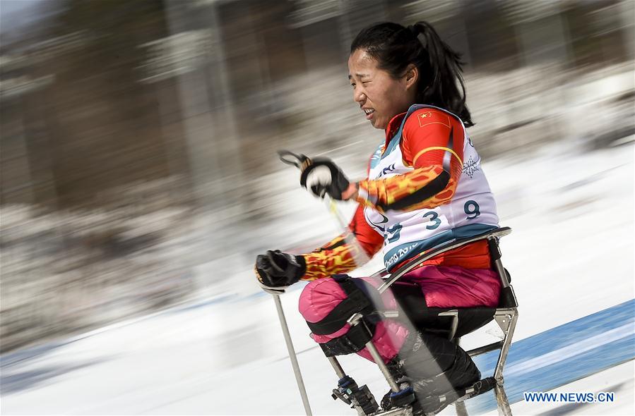 (SP)OLY-PARALYMPIC-SOUTH KOREA-PYEONGCHANG-CROSS-COUNTRY SKIING-WOMEN'S 12KM, SITTING 