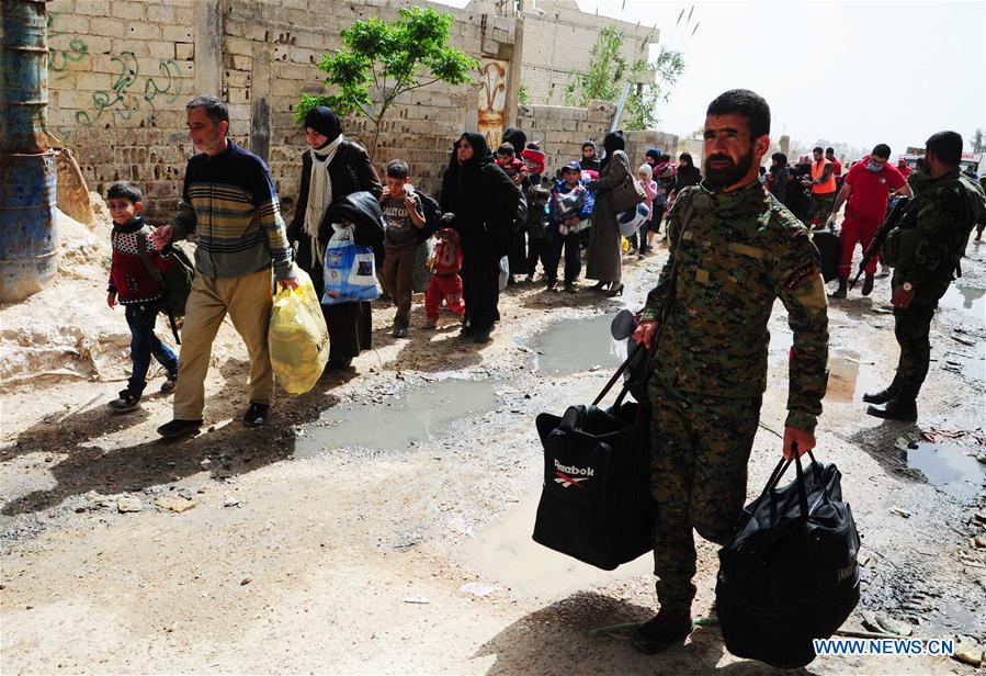 SYRIA-DAMASCUS-CIVILIANS-EASTERN GHOUTA-EVACUATION