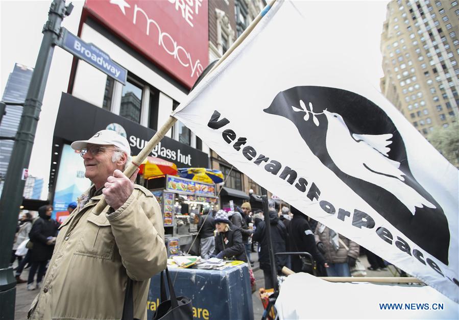 U.S.-NEW YORK-ANTI-WAR PROTEST