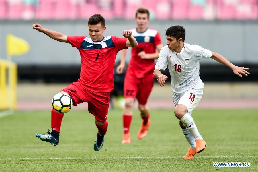 (SP)CHINA-JIANGSU-JIANGYIN-FOOTBALL-CFA INTERNATIONAL YOUTH TOURNAMENT-IRAN VS KYR