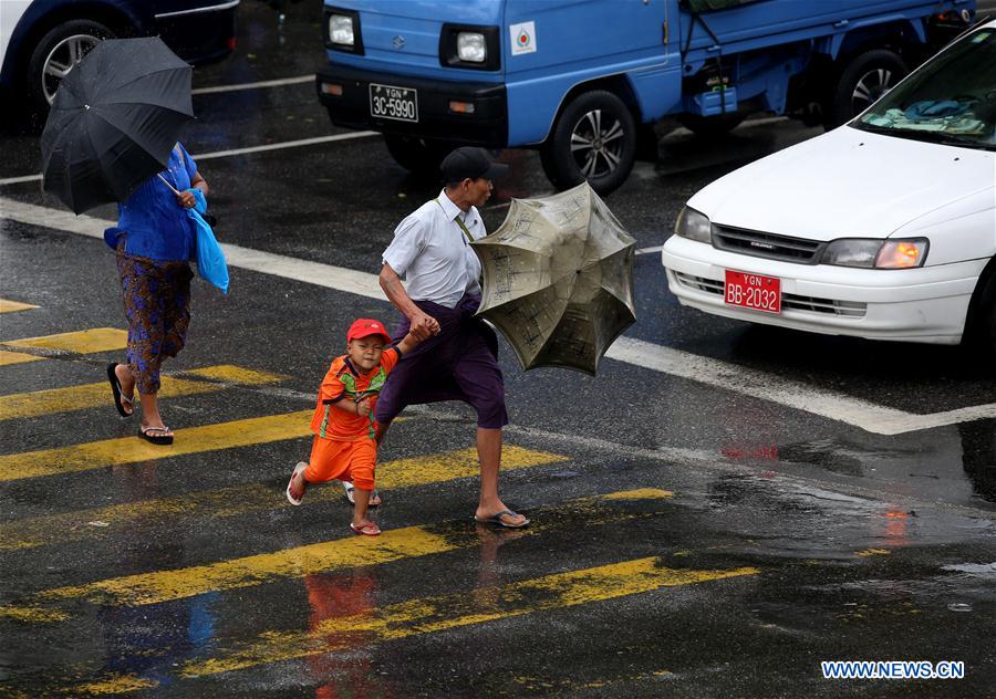 MYANMAR-YANGON-MINOR CYCLONE-WARNING