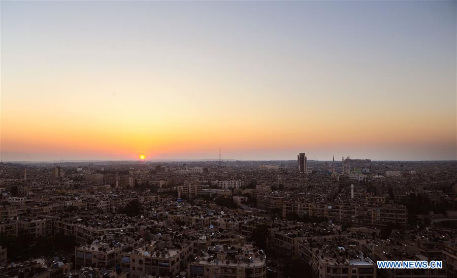 SYRIA-ALEPPO-SUNRISE