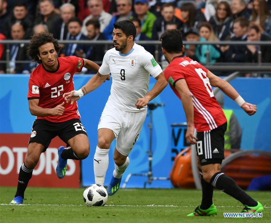 (SP)RUSSIA-YEKATERINBURG-2018 WORLD CUP-GROUP A-EGYPT VS URUGUAY