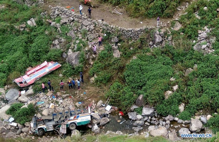 INDIA-UTTARAKHAND-BUS ACCIDENT