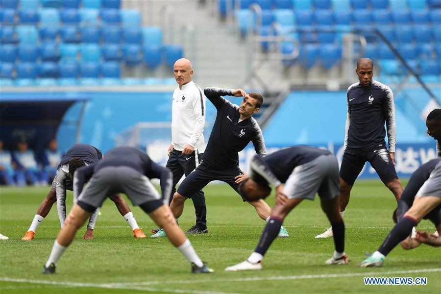 (SP)RUSSIA-SAINT PETERSBURG-2018 WORLD CUP-FRANCE-TRAINING