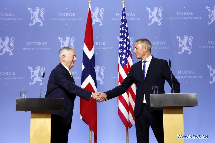 NORWAY-OSLO-U.S.-DEFENSE MINISTER-VISIT