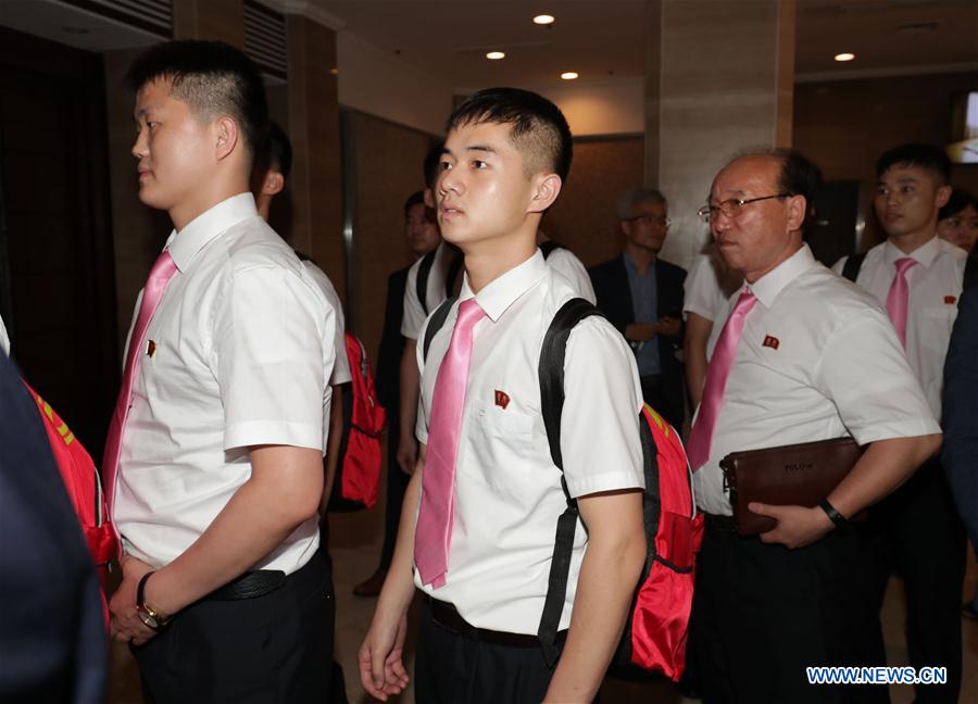 (SP)SOUTH KOREA-DAEJEON-TABLE TENNIS-DPRK TEAM ARRIVAL