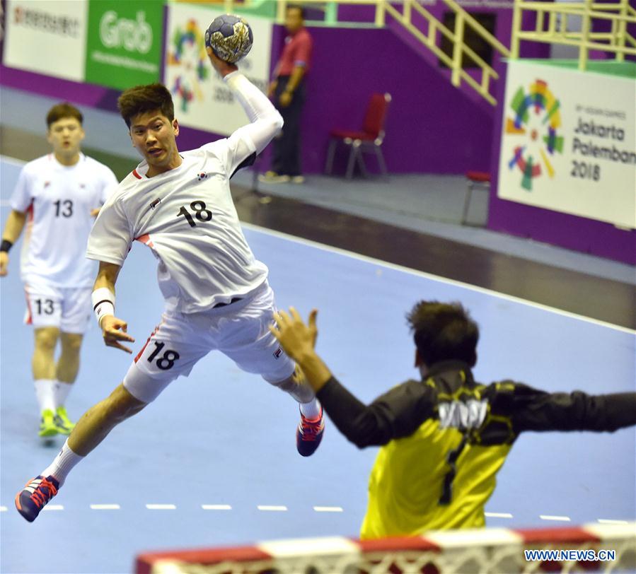 (SP)INDONESIA-JAKARTA-ASIAN GAMES-HANDBALL-SOUTH KOREA VS PAKISTAN