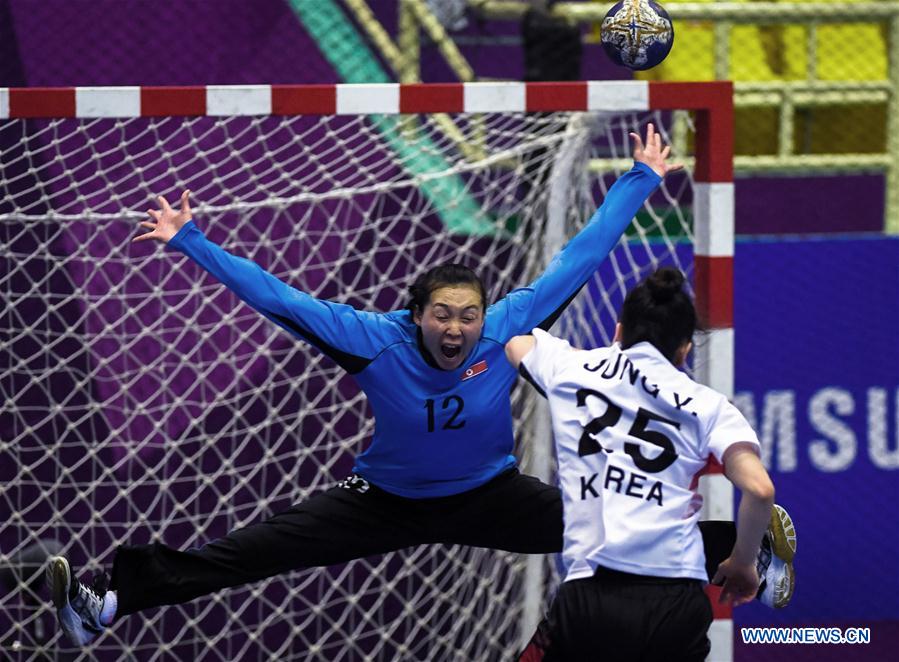 (SP)INDONESIA-JAKARTA-ASIAN GAMES-HANDBALL-DPRK VS SKOREA