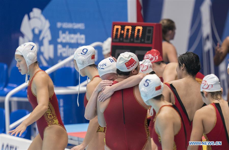 (SP)INDONESIA-JAKARTA-ASIAN GAMES-WATER POLO-CHINA VS KAZAKHSTAN