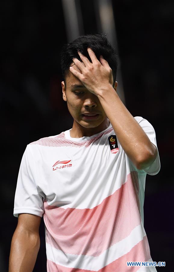 (SP)INDONESIA-JAKARTA-ASIAN GAMES-BADMINTON-MEN'S TEAM FINAL