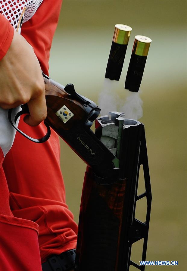 (SP)INDONESIA-PALEMBANG-ASIAN GAMES-SHOOTING-MEN'S DOUBLE TRAP