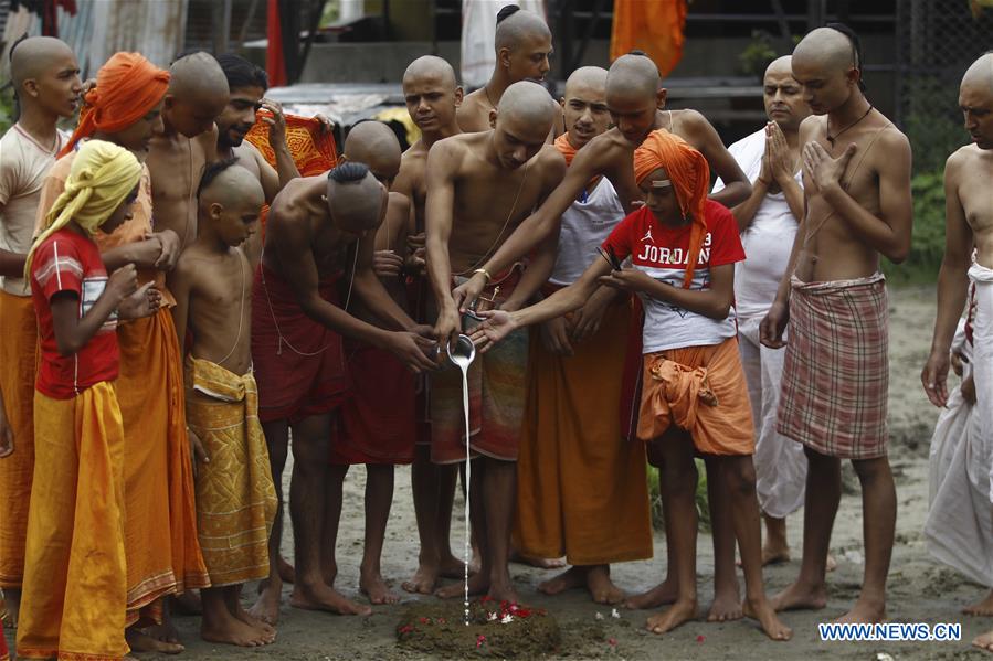 NEPAL-KATHMANDU-JANAI PURNIMA-FESTIVAL