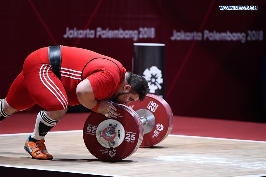 (SP)INDONESIA-JAKARTA-ASIAN GAMES-WEIGHTLIFTING-MEN'S +105KG