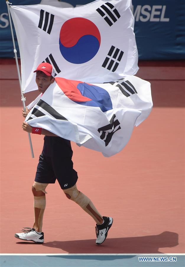 (SP)INDONESIA-PALEMBANG-ASIAN GAMES-MEN'S SINGLE SOFT TENNIS-FINAL