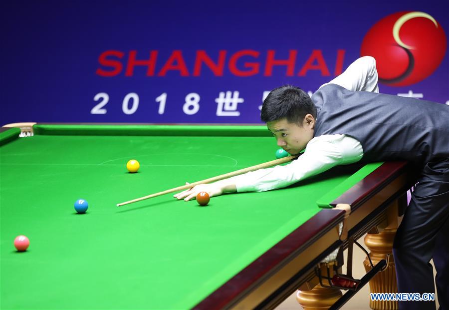 (SP)CHINA-SHANGHAI-SNOOKER-SHANGHAI MASTERS 2018 (CN)