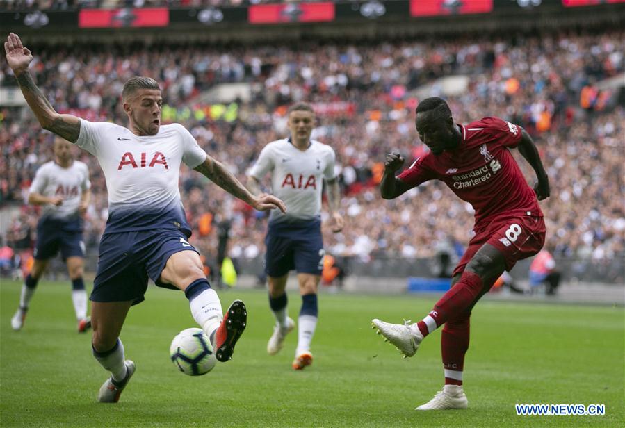 (SP)BRITAIN-LONDON-FOOTBALL-PREMIER LEAGUE-HOTSPUR VS LIVERPOOL