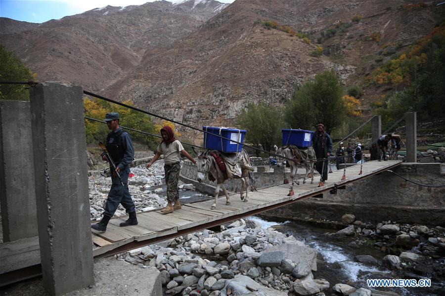 AFGHANISTAN-PANJSHIR-ELECTION MATERIALS