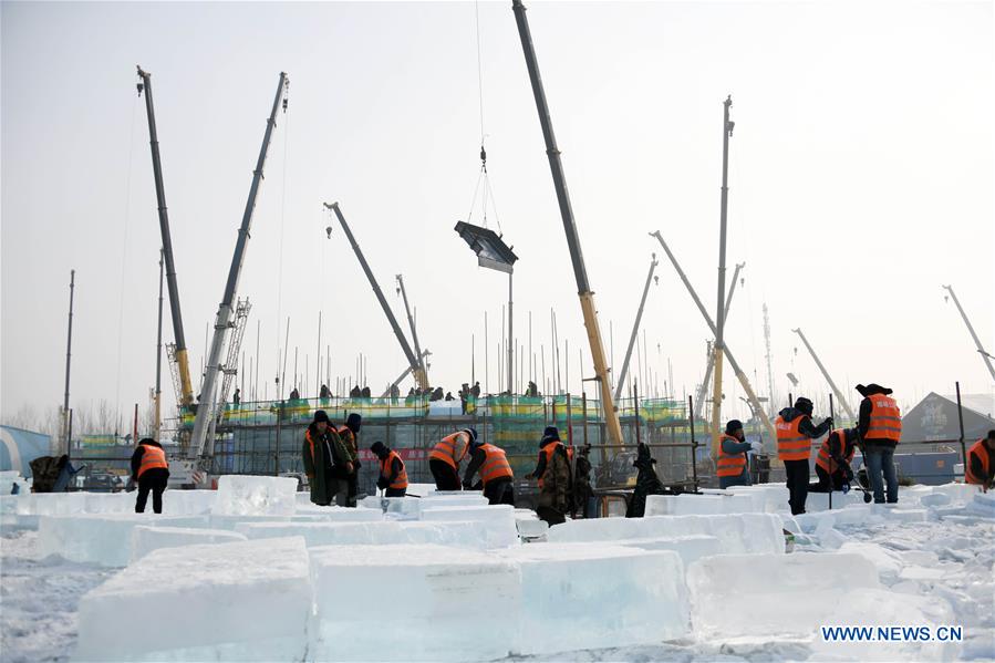 CHINA-HARBIN-SNOW WORLD THEME PARK-CONSTRUCTION(CN)