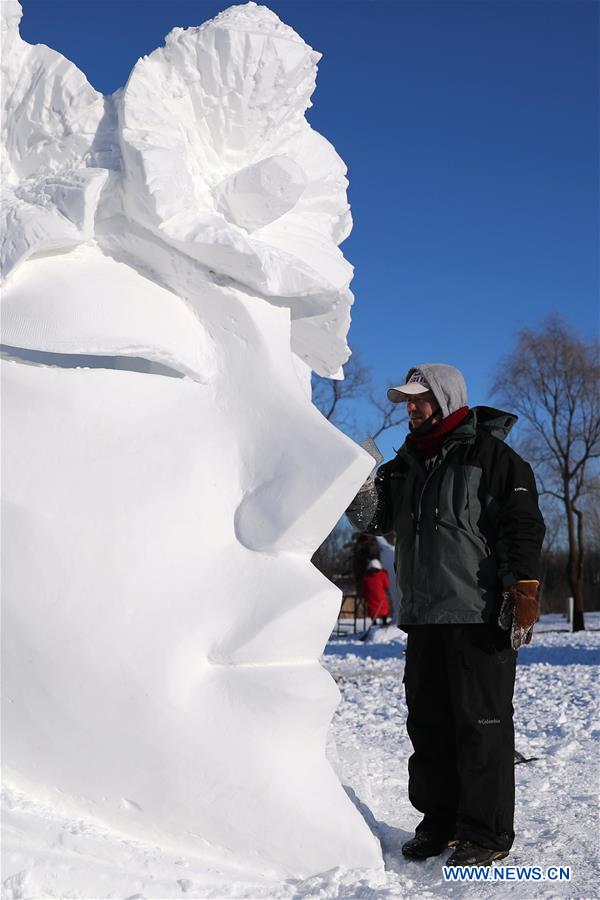 CHINA-HEILONGJIANG-HARBIN-SNOW SCULPTURE (CN)