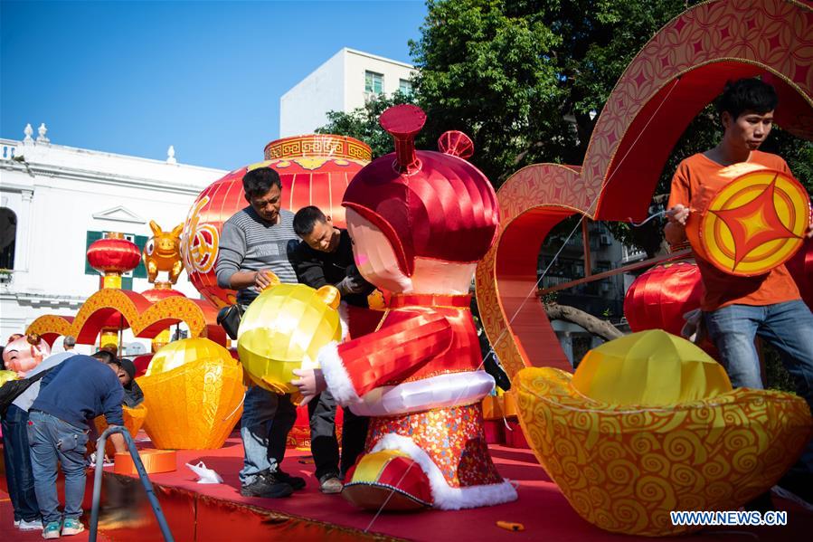 CHINA-MACAO-DECORATIONS-SPRING FESTIVAL (CN)