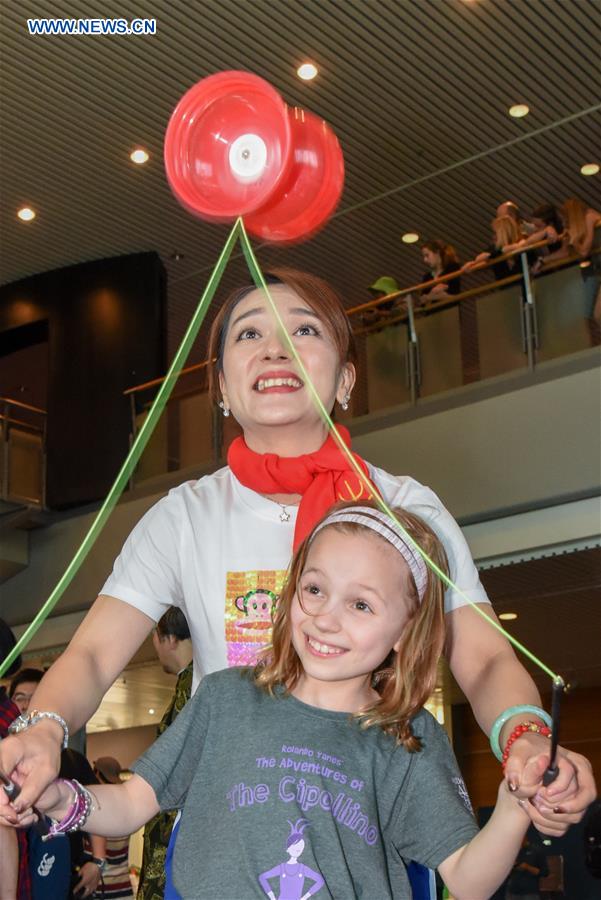 NEW ZEALAND-WELLINGTON-FLASH MOB-SPRING FESTIVAL