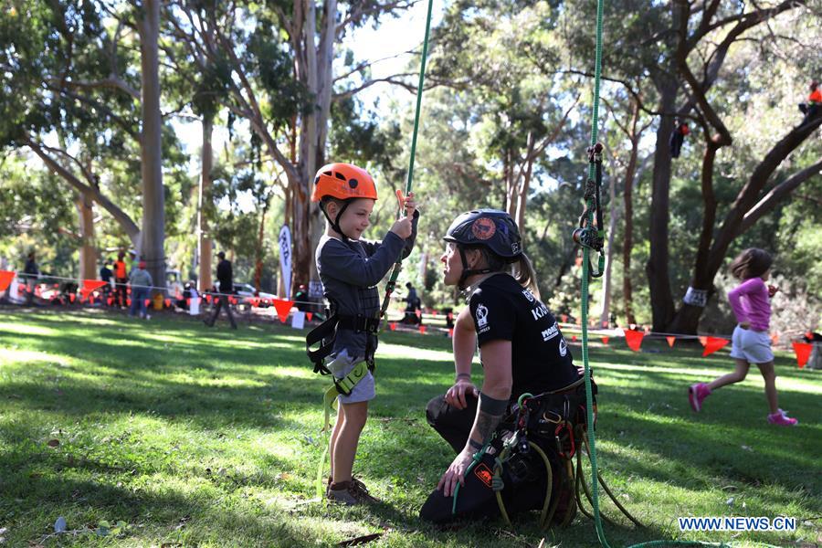 AUSTRALIA-CANBERRA-LEISURE-TREE CLIMBING