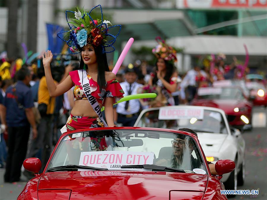 PHILIPPINES-QUEZON CITY-BEAUTY CONTEST-PARADE