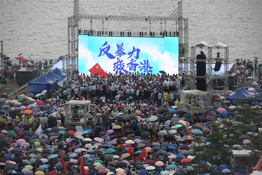 CHINA-HONG KONG-OPPOSITION TO VIOLENCE-RALLY (CN)