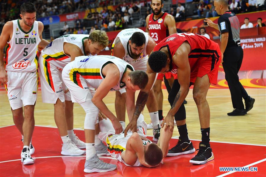 (SP)CHINA-DONGGUAN-BASKETBALL-FIBA WORLD CUP-GROUP H-LITHUANIA VS CANADA (CN)