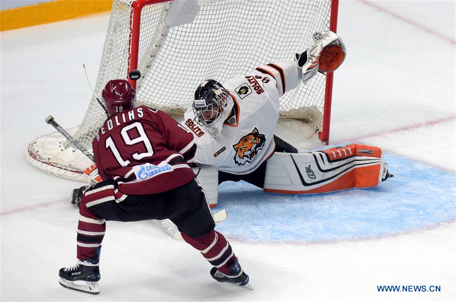 (SP)LATVIA-RIGA-ICE HOCKEY-KHL-RIGA DINAMO VS KHABAROVSK AMUR