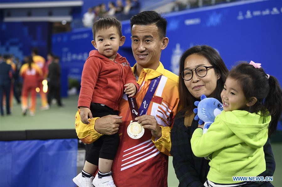 (SP)CHINA-WUHAN-7TH MILITARY WORLD GAMES-TENNIS