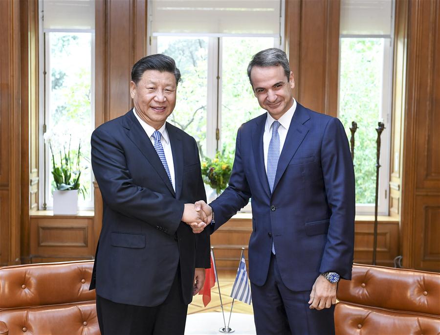 GREECE-ATHENS-XI JINPING-GREEK PM-TALKS