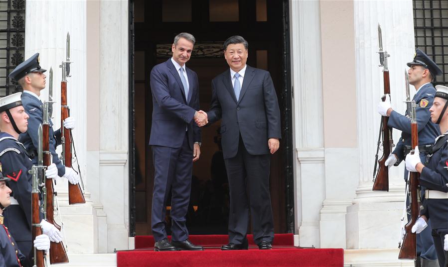 GREECE-ATHENS-XI JINPING-GREEK PM-TALKS