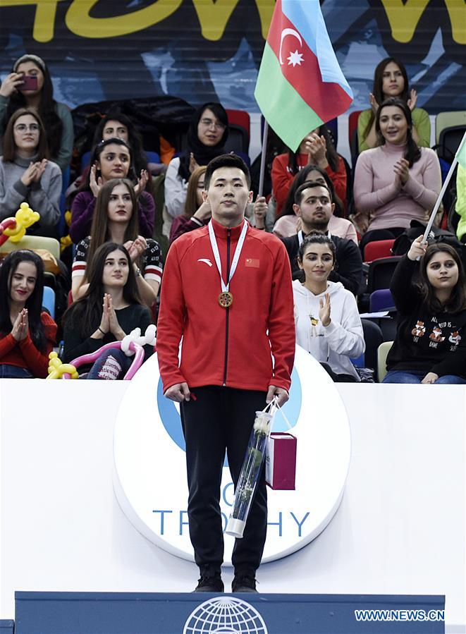 (SP)AZERBAIJAN-BAKU-FIG-WORLD CUP-TRAMPOLINE GYMNASTICS-MEN'S INDIVIDUAL FINAL