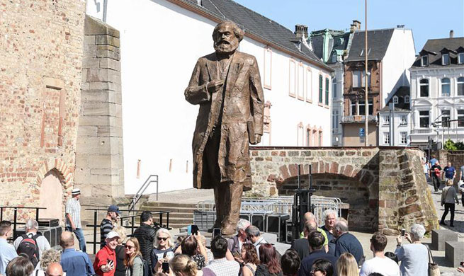 China-donated statue of Karl Marx unveiled in Germany's Trier