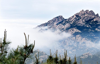 Aerial view of Laoshan Mountain in Qingdao, E China's Shandong