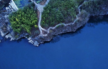 Morning scenery at Taohuatan scenic spot in E China's Anhui