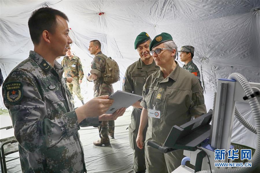 （國際）（5）多國軍官觀摩中德“聯(lián)合救援-2019”衛(wèi)勤實兵聯(lián)合演習