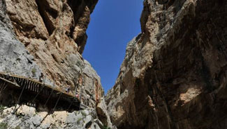 World's most dangerous walkway in Spain