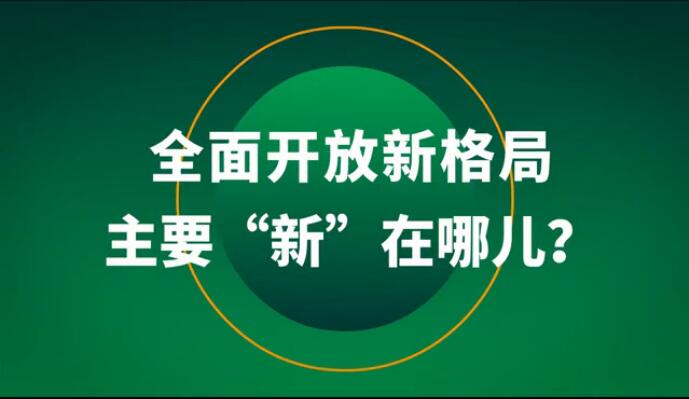 全面開放新格局主要“新”在哪兒？