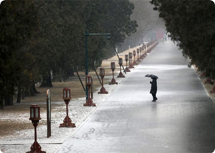 　北京又飄雪