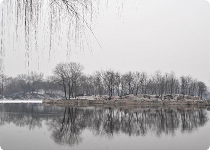 　雪后水墨圓明園