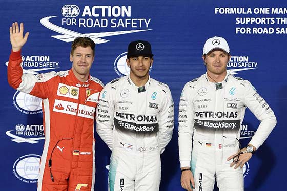 F1巴林站漢密爾頓奪得桿位