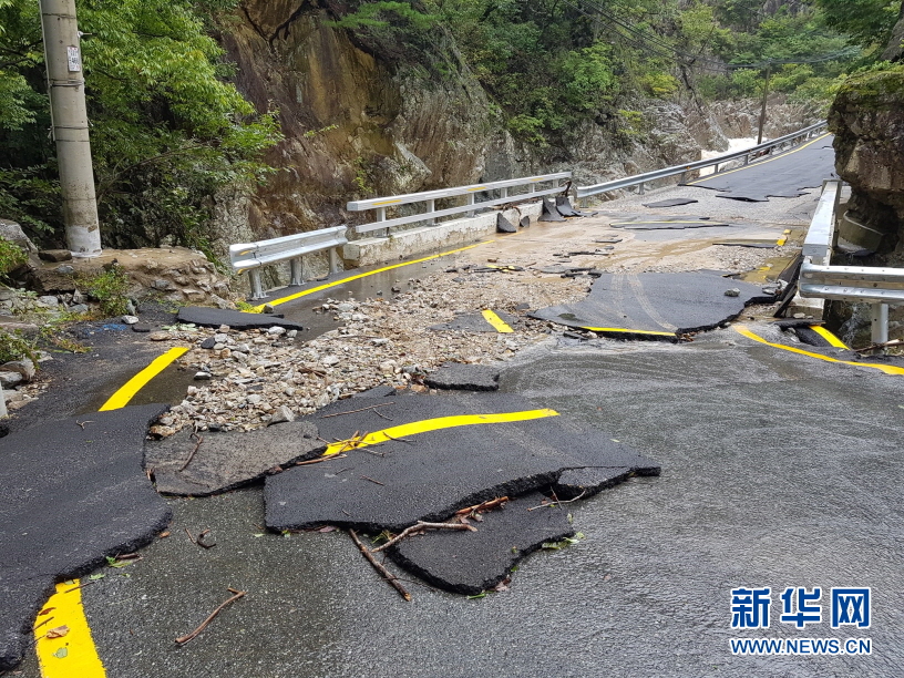 （國際）（5）臺(tái)風(fēng)“海神”過境韓國致2人失蹤